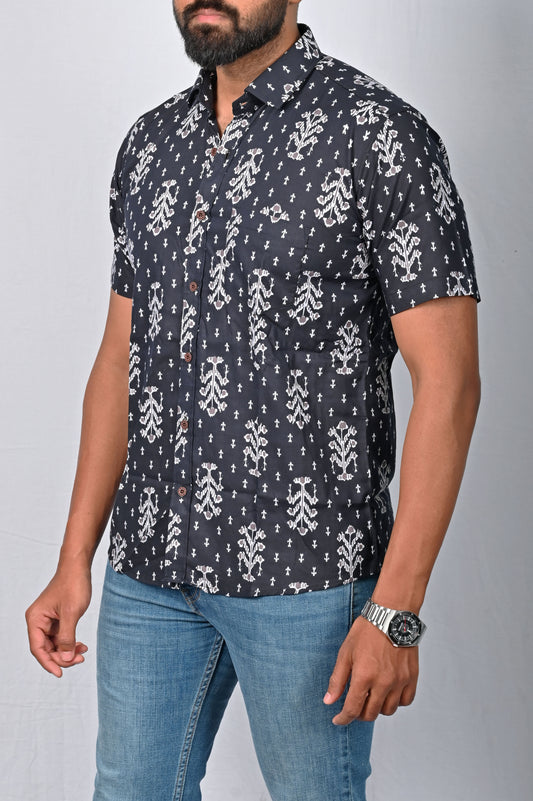 Shirt - Black Block Printed